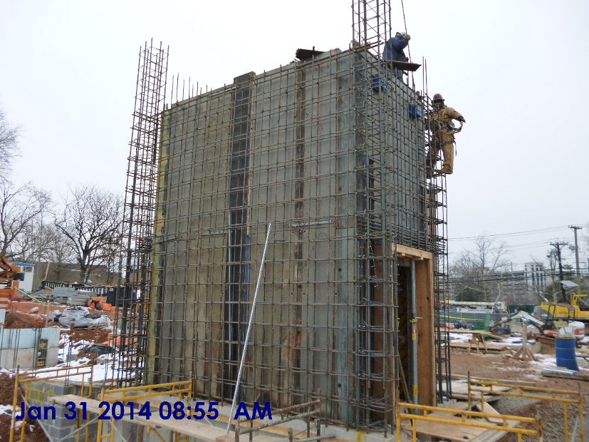Rebar Placement for Shear walls at Ele 5 - 6